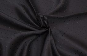 ткань подкладочная поливискоза twill, 90гр/м2, 52пэ/48вкс, 146см, черный жаккард точка/s580, (50м) k купить в Оренбурге.