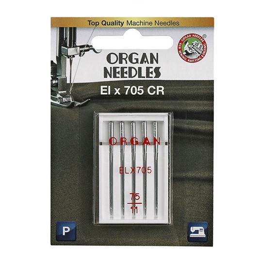 Иглы для БШМ ORGAN ELx705 CR №75 (уп 5шт)0