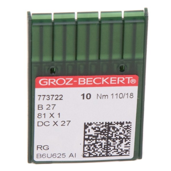 Иглы GROZ-BECKERT DCx27 (Bx27) №110/18 (уп.10шт.)0