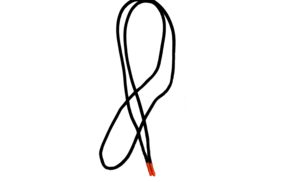 шнур круглый оранжевый наконечник 130см черный 1шт. купить по цене 32.44 руб для домашнего шитья - в интернет-магазине Веллтекс | Оренбург
